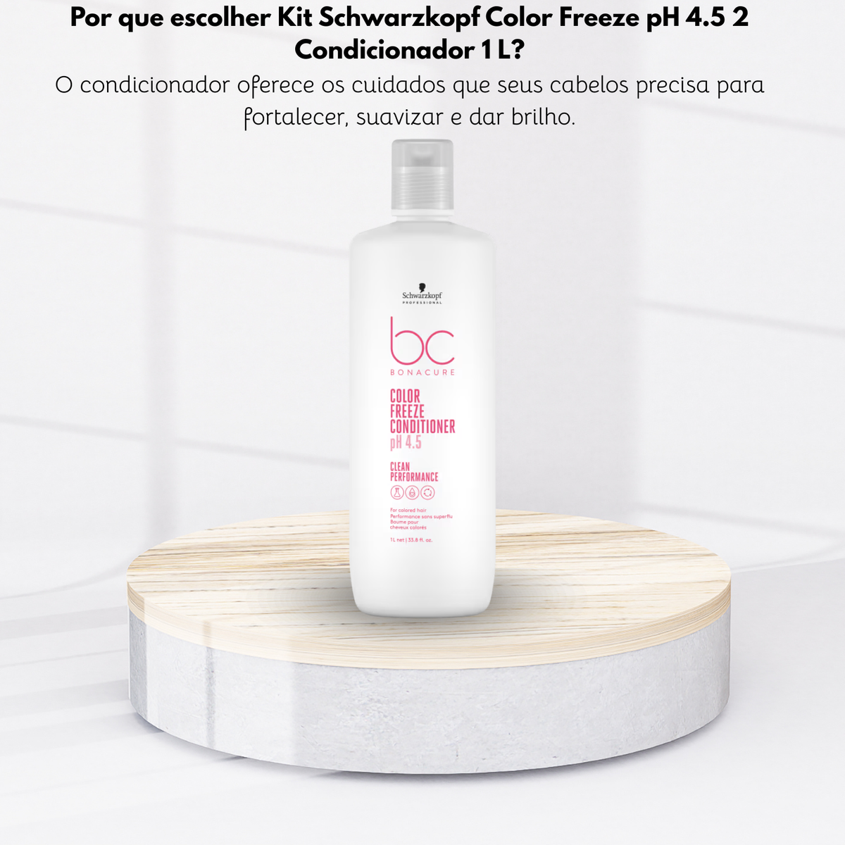 Kit Schwarzkopf Color Freeze pH 4.5 2 Condicionador 1 Litro