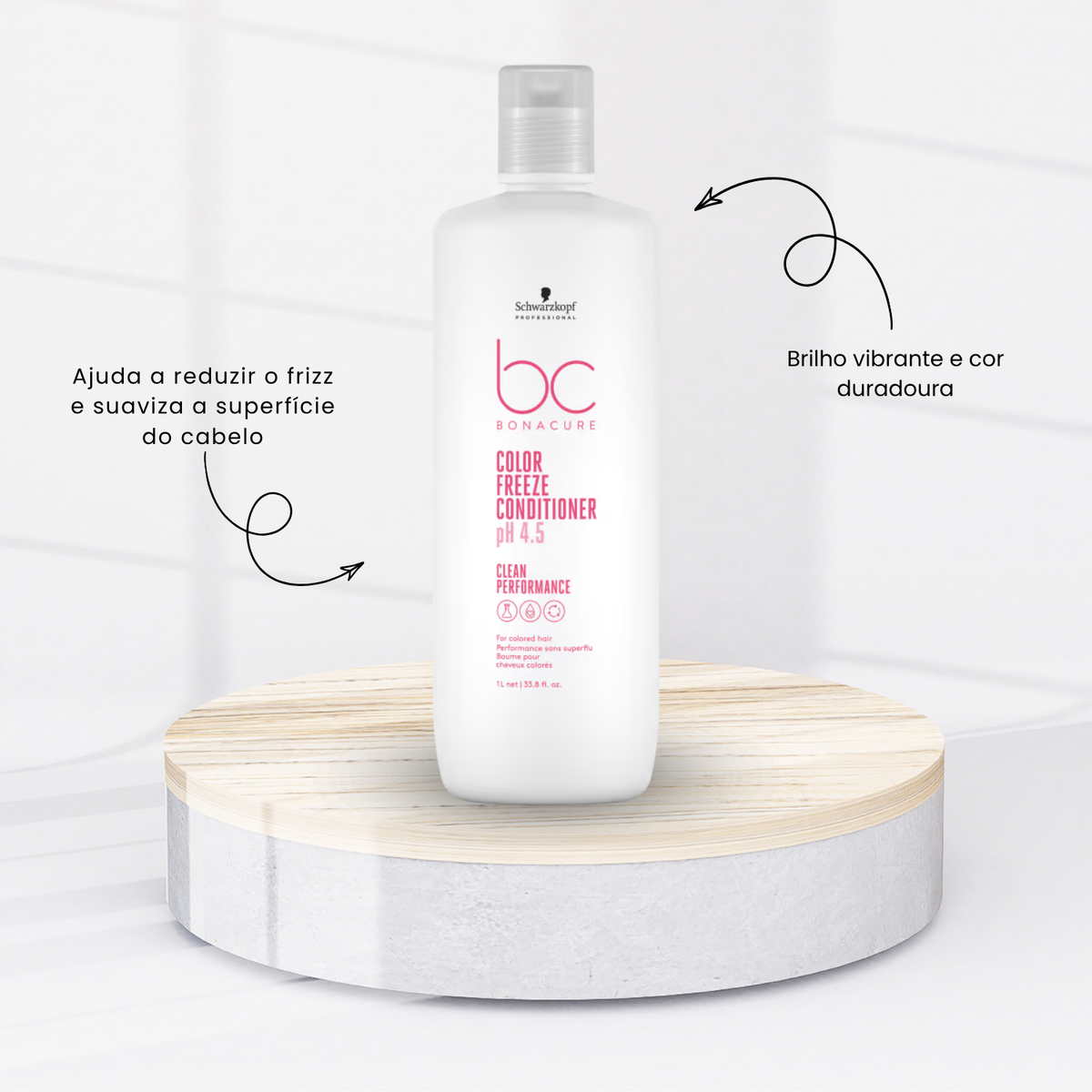 Kit Schwarzkopf Color Freeze pH 4.5 2 Condicionador 1 Litro