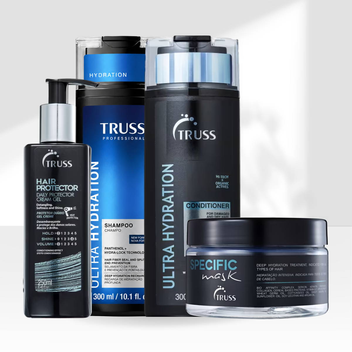 Kit Truss Ultra Hydration Specific Hair Protector 4 Produtos