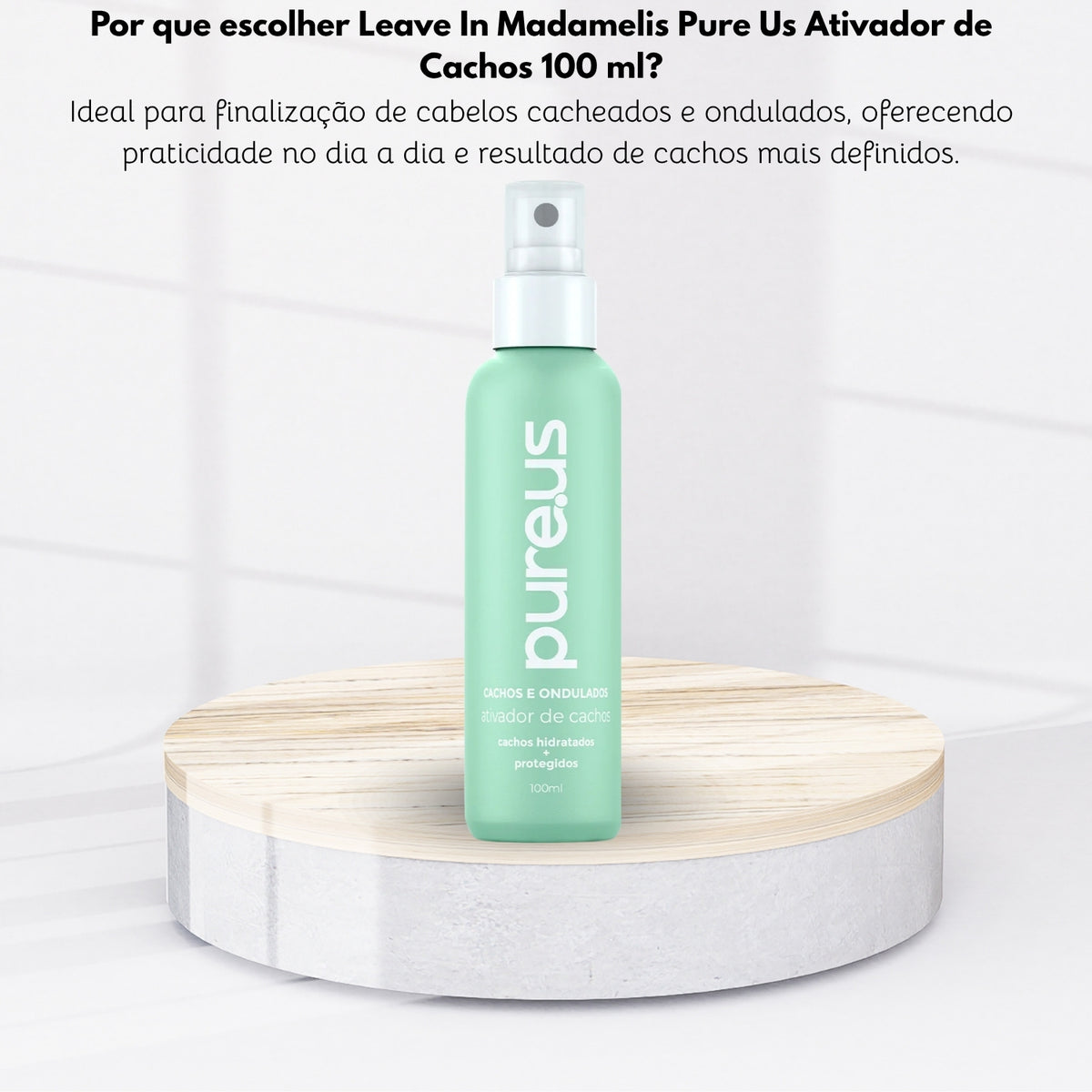 Leave In Madamelis Pure Us Ativador de Cachos 100 ml