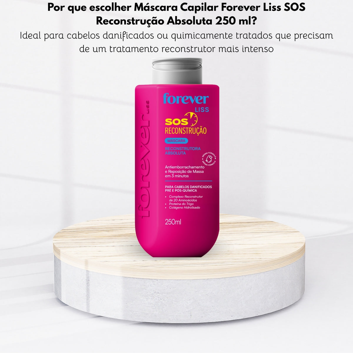 Máscara Capilar Forever Liss SOS Reconstrução Absoluta 250 ml