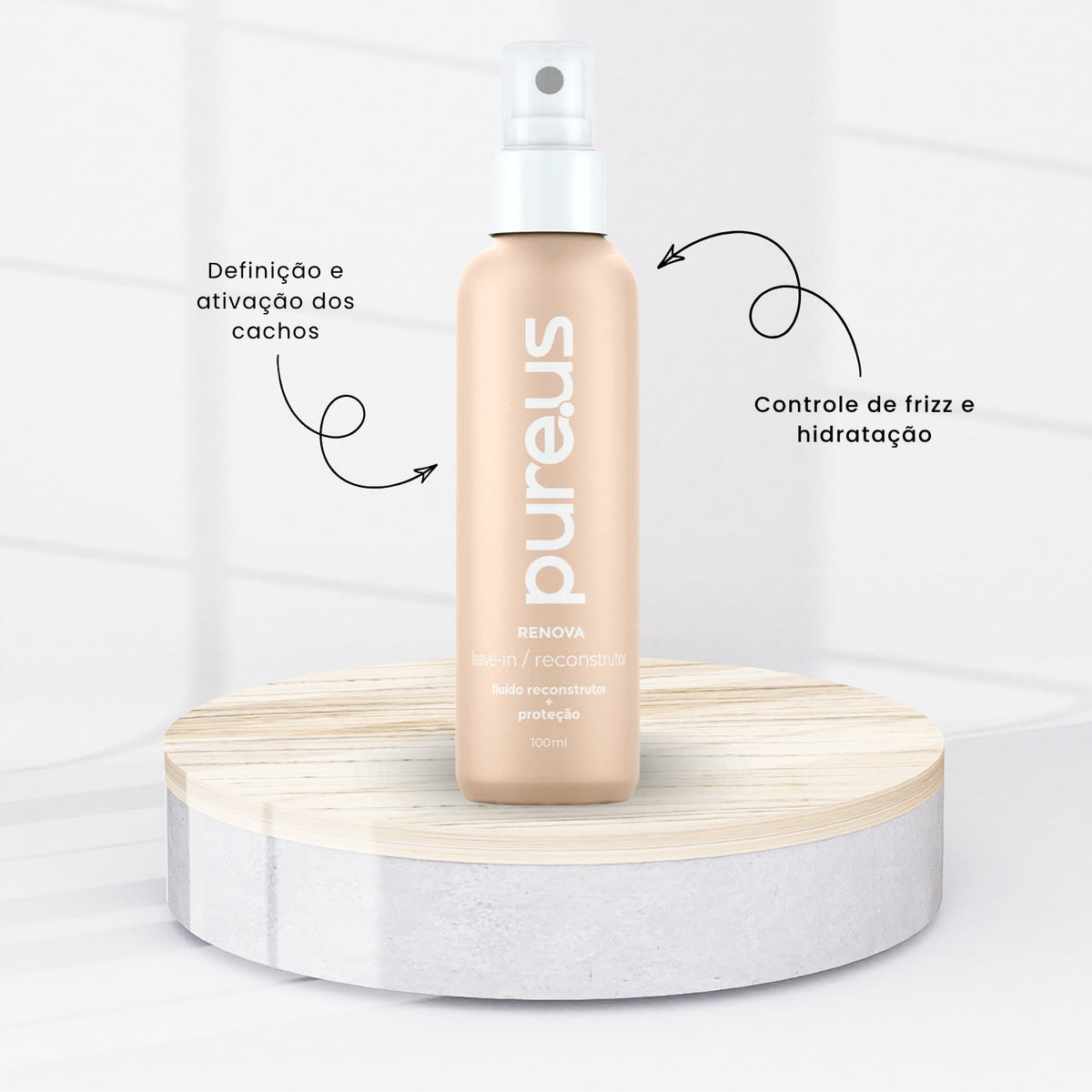 Leave In Madamelis Pure Us Reconstrutor Reparação 100 ml