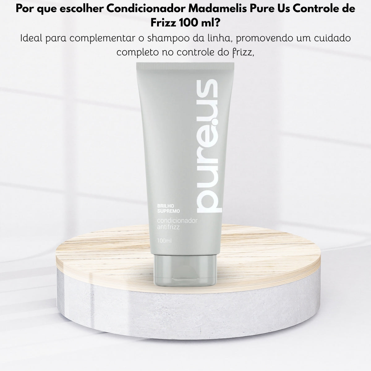 Condicionador Madamelis Pure Us Controle de Frizz 100 ml