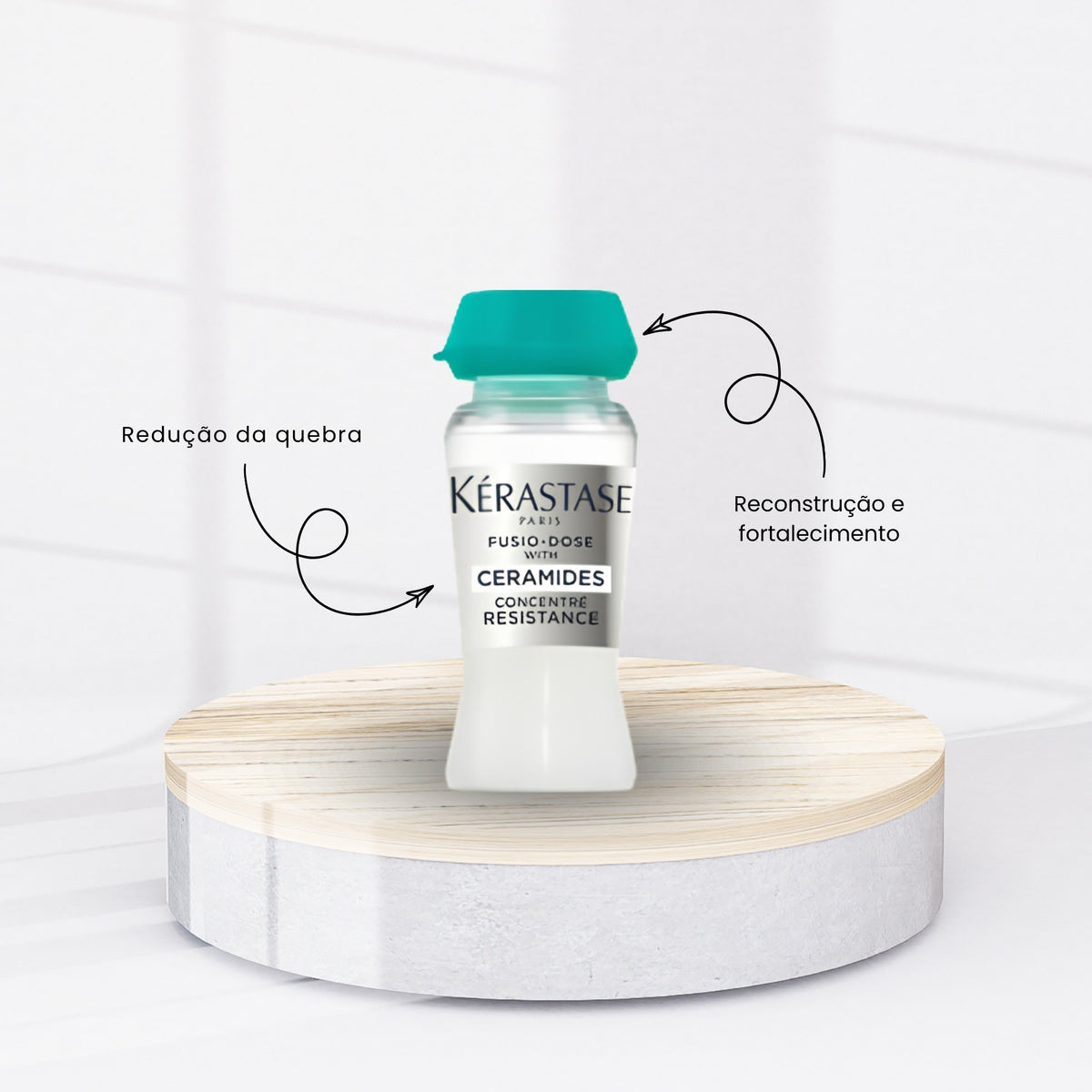 Kit Kérastase Fusio Dose Résistance Concentré Vita Ciment Ampolas 10 x 12 ml